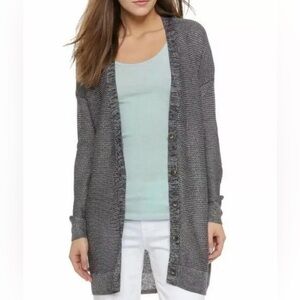 VINCE Rayon/Linen Blend Knit Relaxed Longline Cardigan Sweater Women’s Size XL